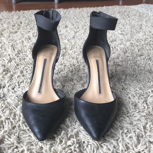 Black New Direction Pointy Toe Heels
